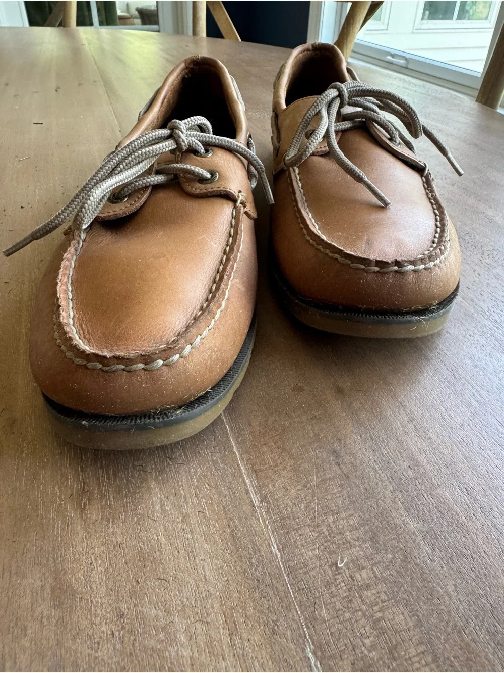 Sperry Men’s Brown Leather 2-Eye Boat Shoes